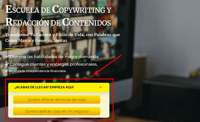 tipo de texto persuasivo en página web