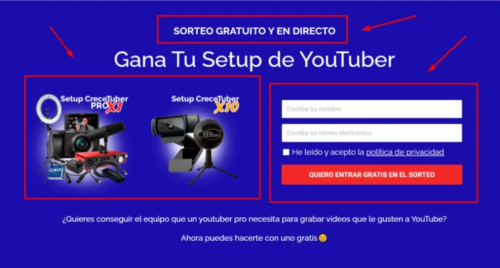 ejemplo de lead magnet para email marketing